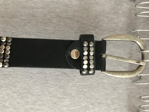 Damengürtel leder mit nieten - damengürtel,